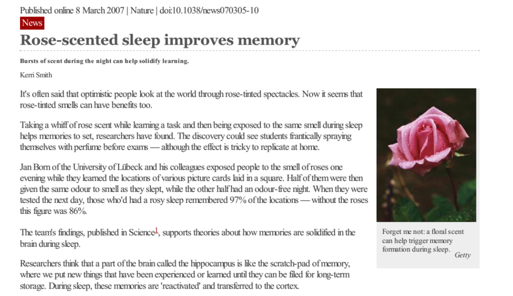 تقویت حافظه توسط گلاب در برخی از خواص گلاب از زبان محققین طب مدرن
